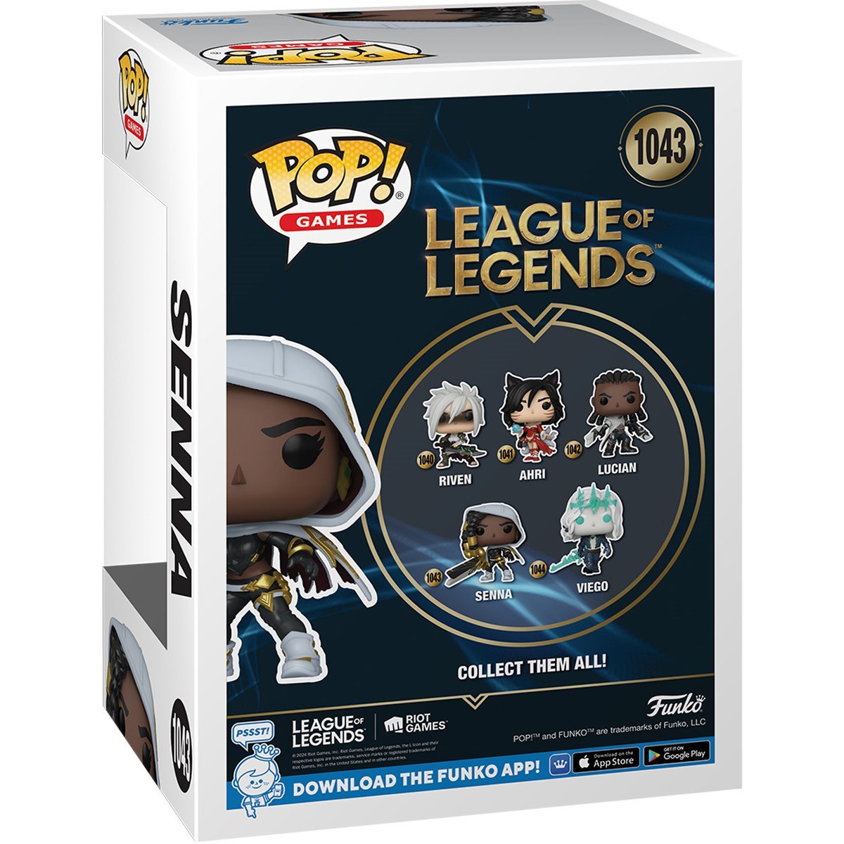 Senna Funko Pop! Games League of Legends - Approx. 3 3/4" Collectible Vinyl Figure #1043 with Display Box Protector Case