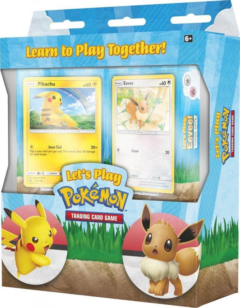 Pokémon TCG Let's Play Together Pikachu and Eevee Card Deck Set 2 Player Collectible Card Game