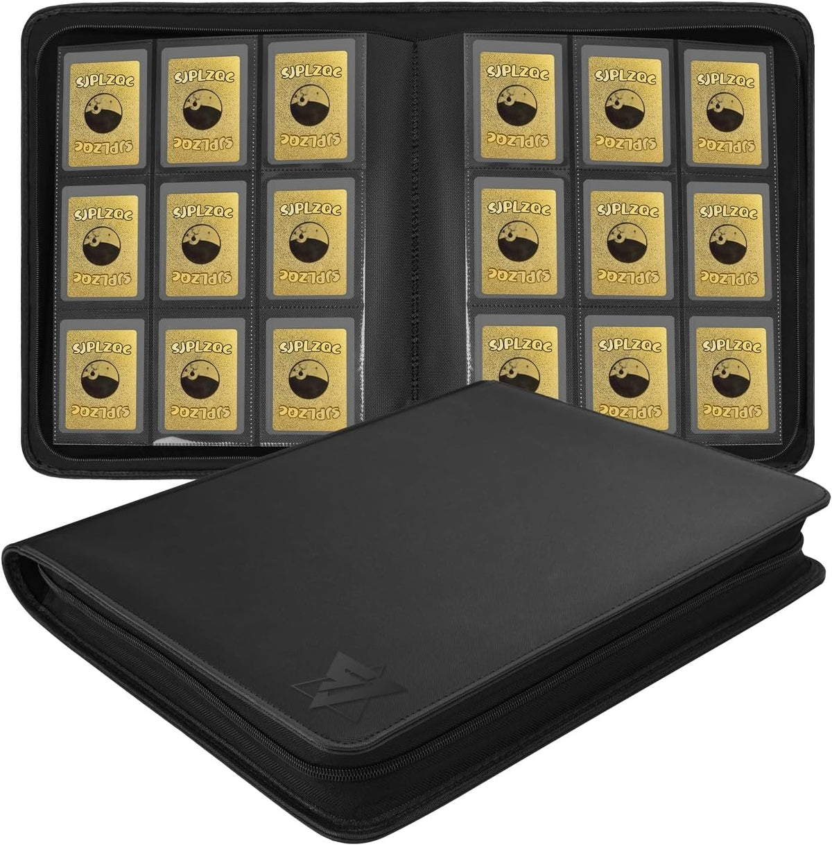 Top Loader Binder – 9-Pocket Card Holder (Black) | Holds 324 Cards