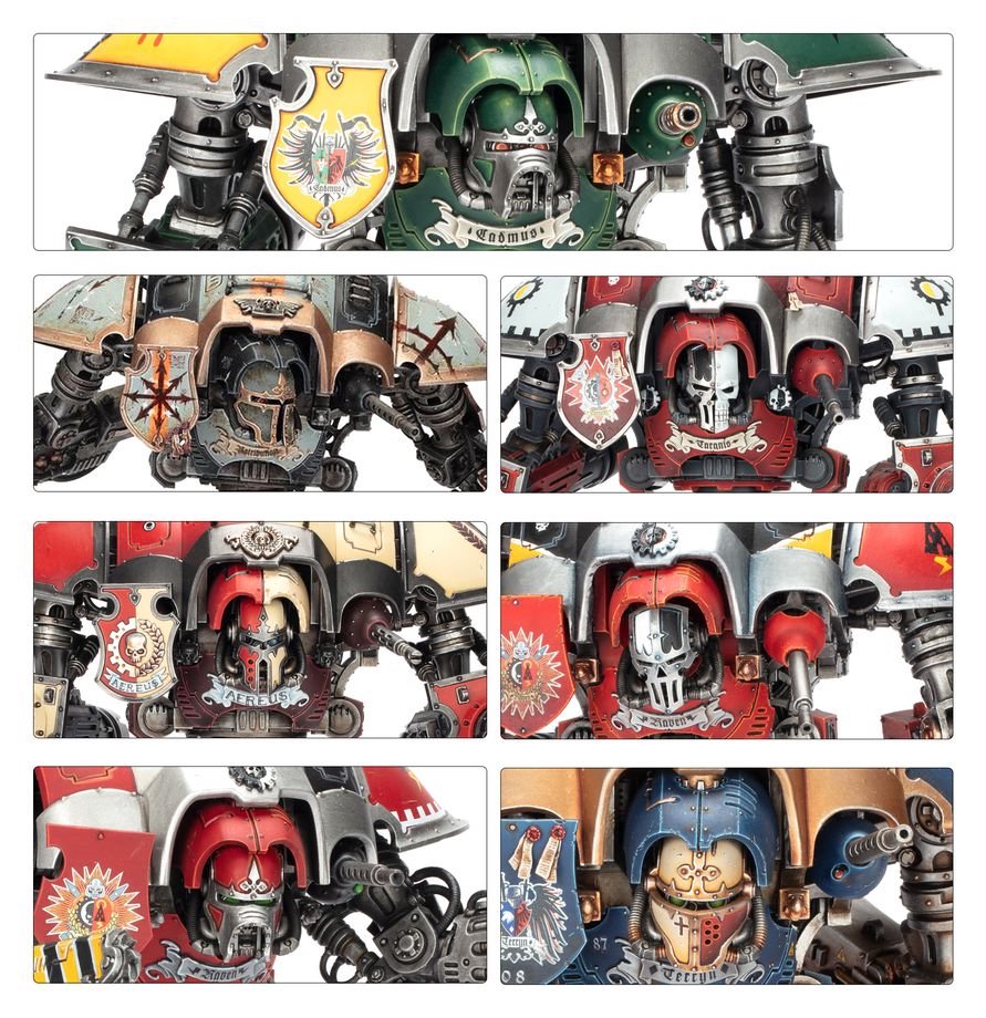 Warhammer 40K Imperial Knights Knight Questoris Model Kit – Multipart Plastic War Machine Figure with 6 Build Configurations for Warhammer 40,000 Armies