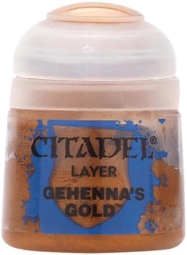 Warhammer Citadel Base Gehenna's Gold Paint Bottle 12ml
