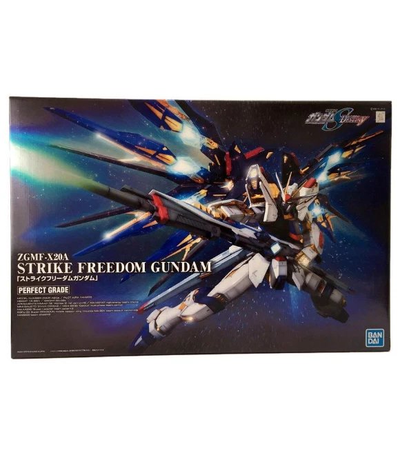 STRIKE FREEDOM GUNDAM ZGMF-X20A PG 1/60 Perfect Grade Model Kit – Bandai Collectible Gundam Model for Fans and Display