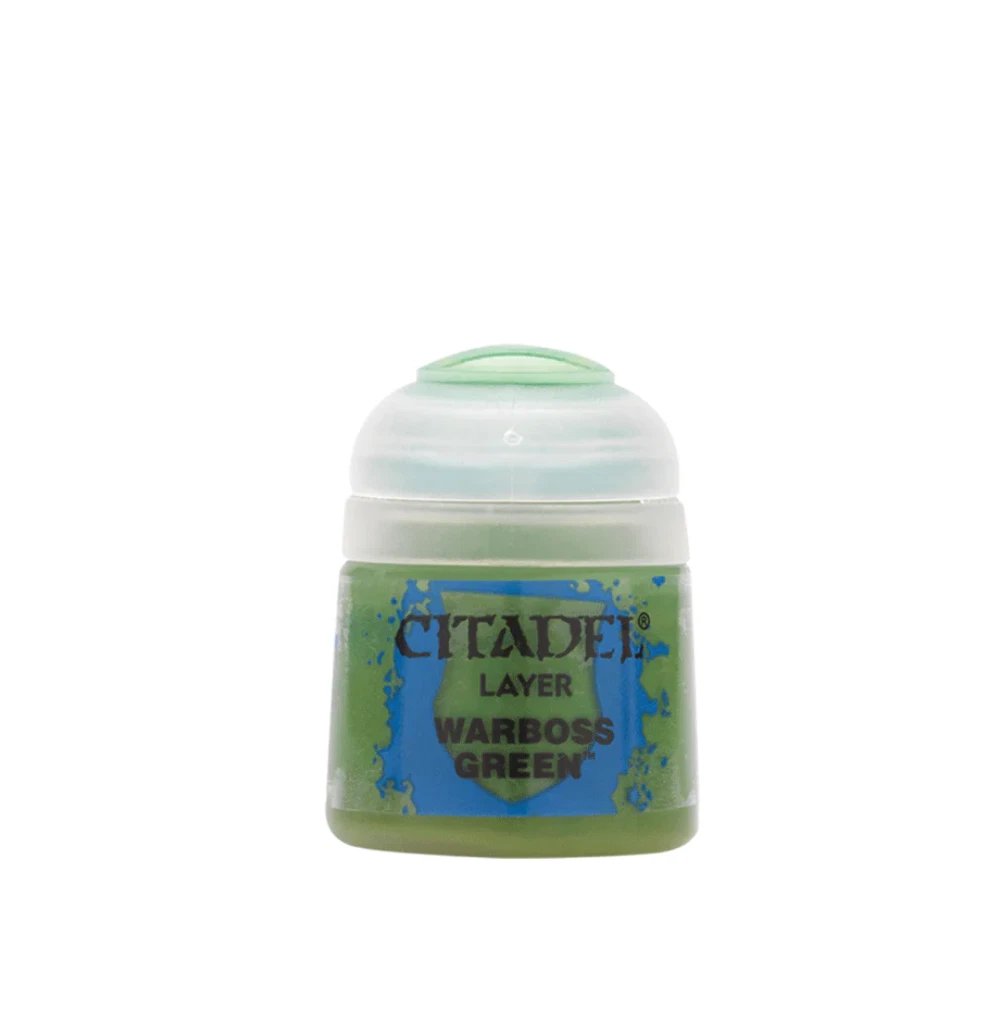 Warhammer Citadel Base Warboss Green Paint Bottle 12ml
