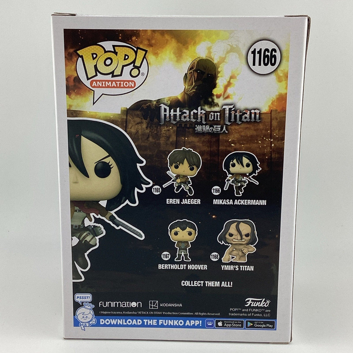 Funko Pop! Vinyl: Attack on Titan - Mikasa Ackerman Signed Trina N. #1166