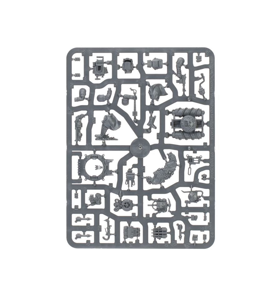Warhammer 40,000 Astra Militarum Death Korps of Krieg Combat Engineers Set – 5+1 Plastic Miniatures Kit with Customisable Weapons, Remote Mine, Transfer Sheet, Citadel Bases