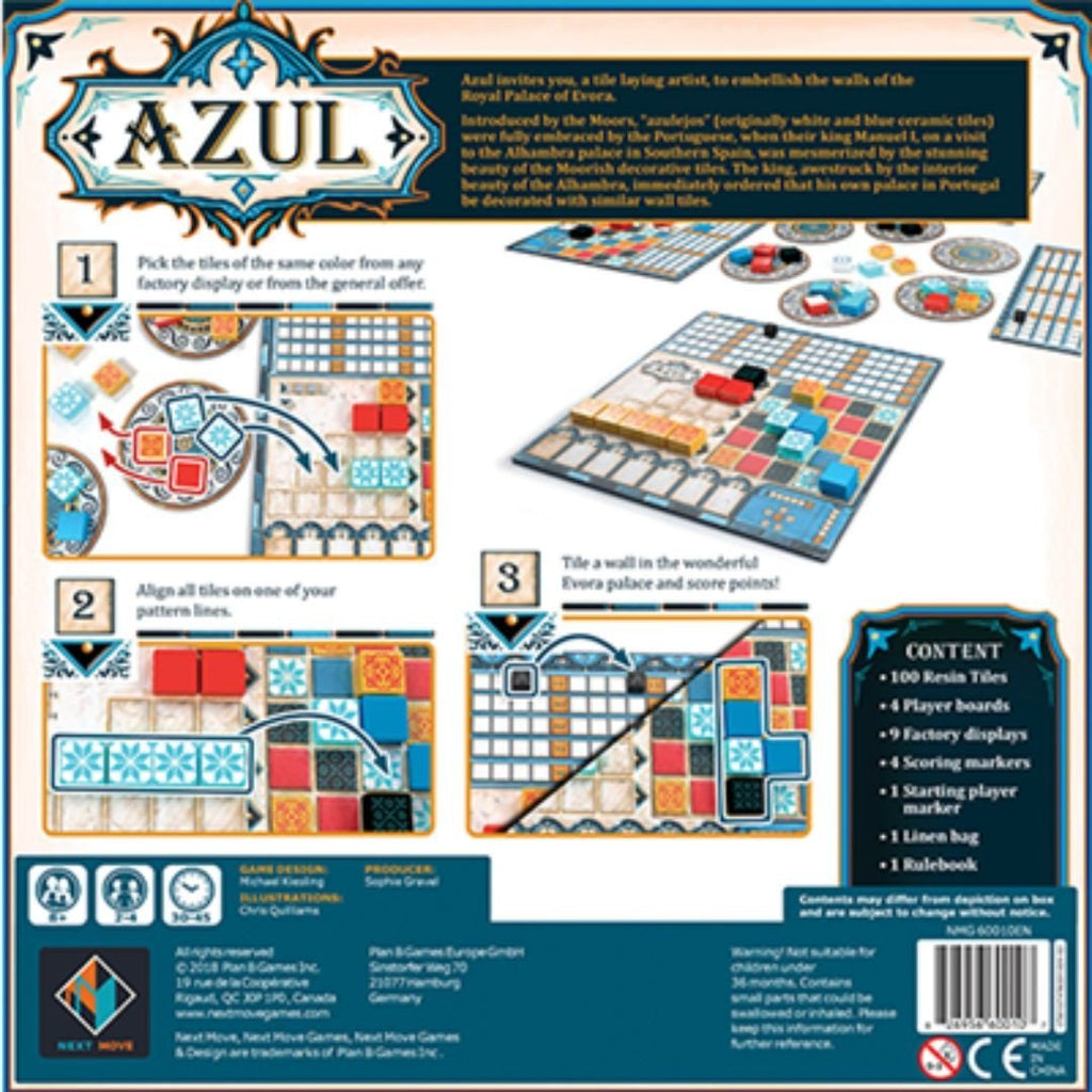 Azul Tile Placement Strategy Board Game