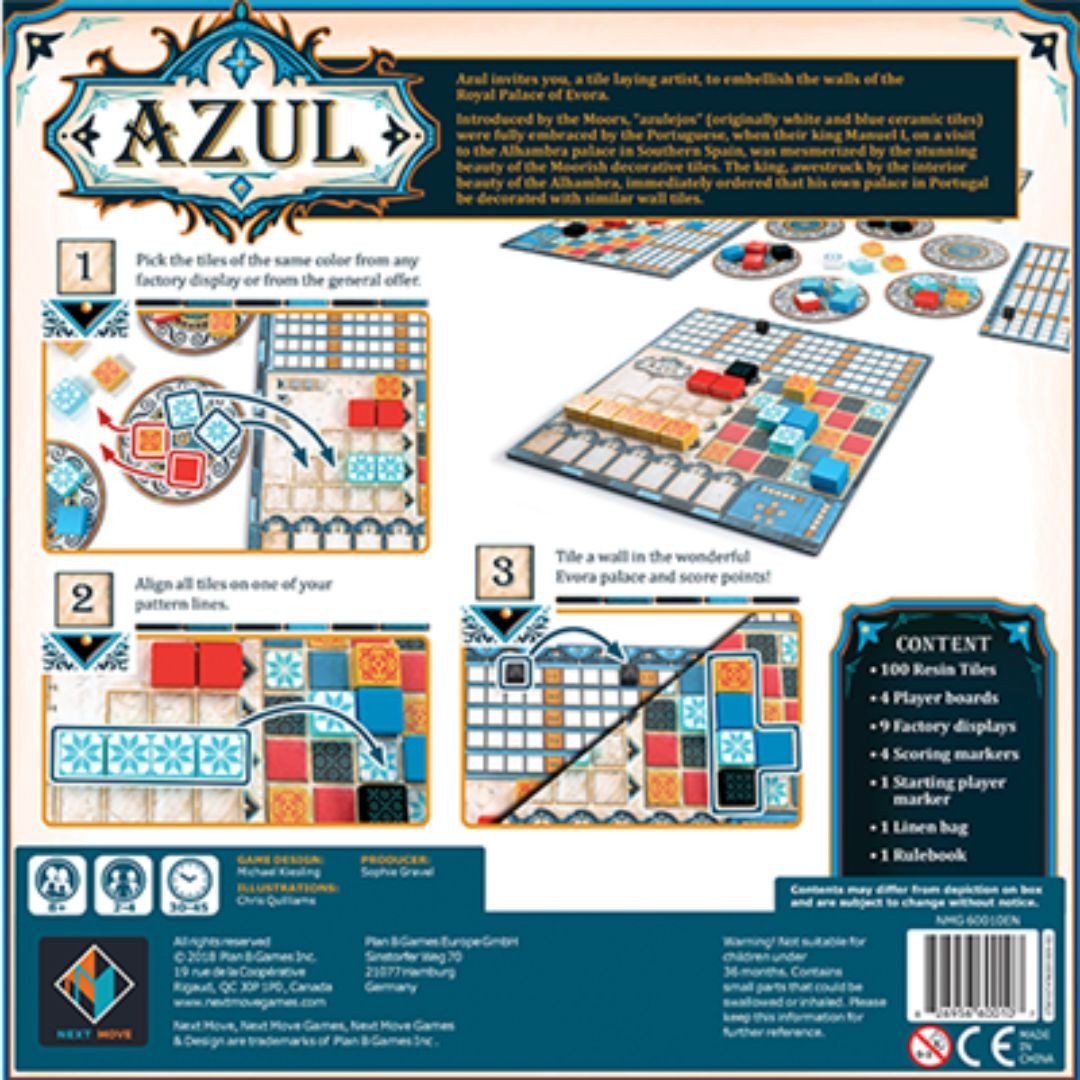 Azul Tile Placement Strategy Board Game