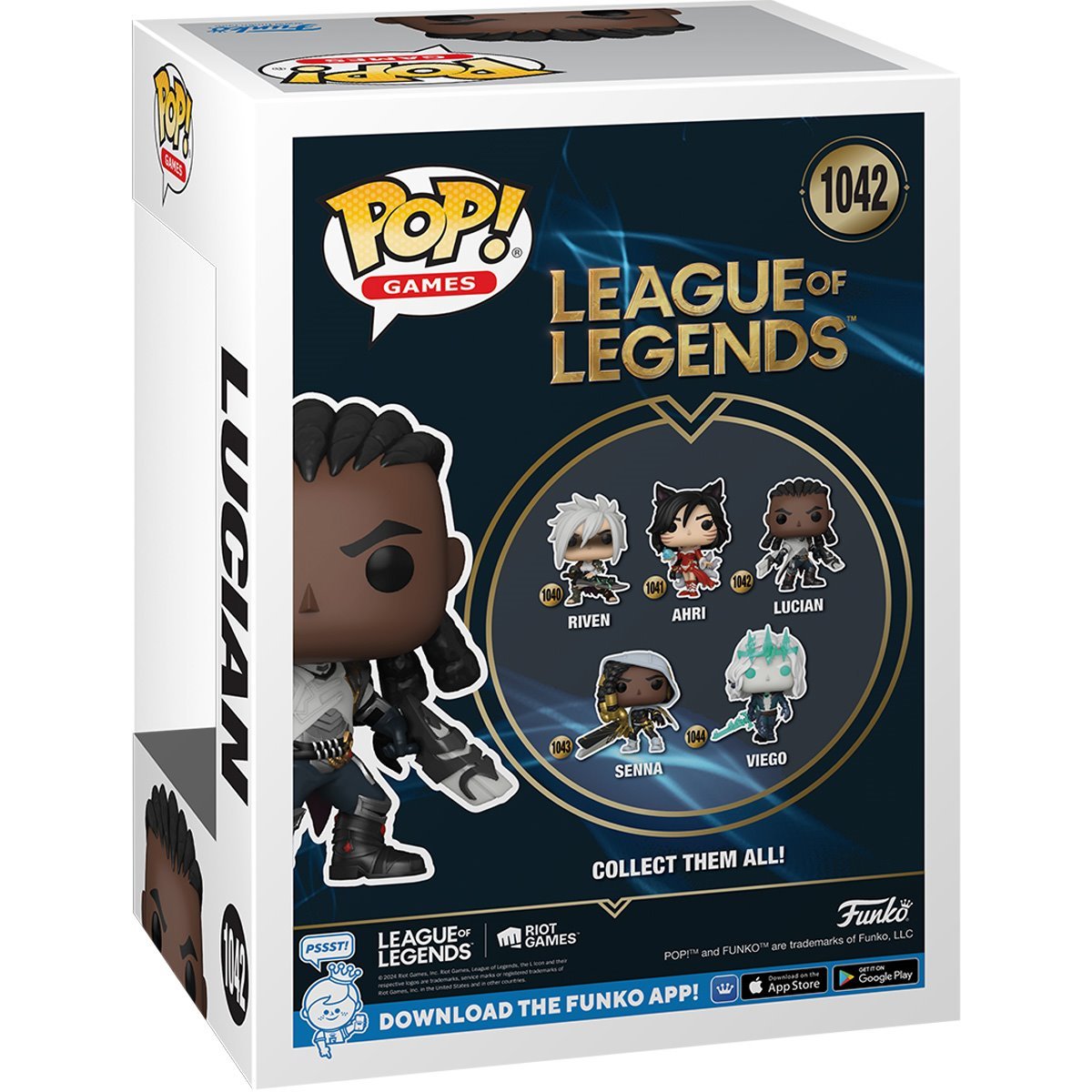 Lucian Funko Pop! Games League of Legends - Approx. 4" Collectible Vinyl Figures #1042 with Display Box Protector Case
