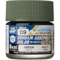 Gundam Assemble Color NGA09 Green Paint for Gundam Model Kits by Mr. Hobby - Acrylic Paint for Gunpla, Armor, Detailing, Perfect Grade & HG Gundams (PRE-ORDER NOVEMBER)