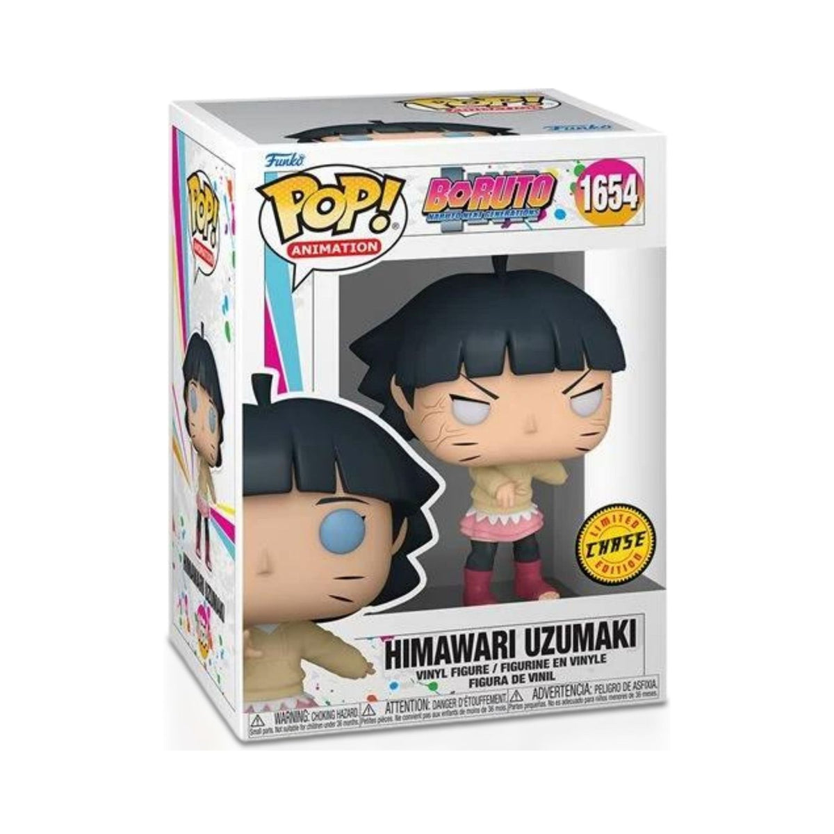 Himawari Uzumaki Funko Pop! Animation Boruto - Naruto Next Generation - Approx. 4" Chase Limited Edition Collectible Vinyl Figure #1654 with Display Box Protector Case