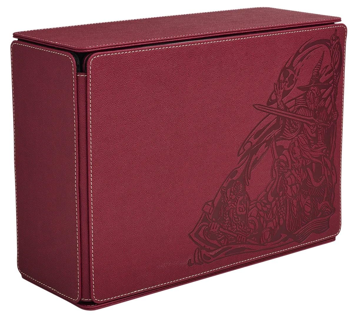 Dragon Shield Role Playing Game Master Companion Blood Red – Compatible with Official DND Spell Cards - 6 Foam Trays with Room for a Total of Over 40 Miniatures of Various Sizes
