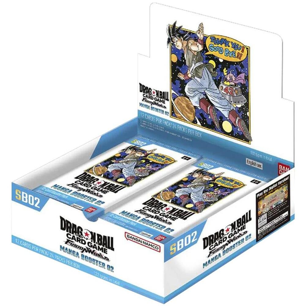 Dragon Ball Super Card Game Fusion World Manga Booster 02 [SB02] Booster Box – Sealed Box for Card Game & Collectible Card Games