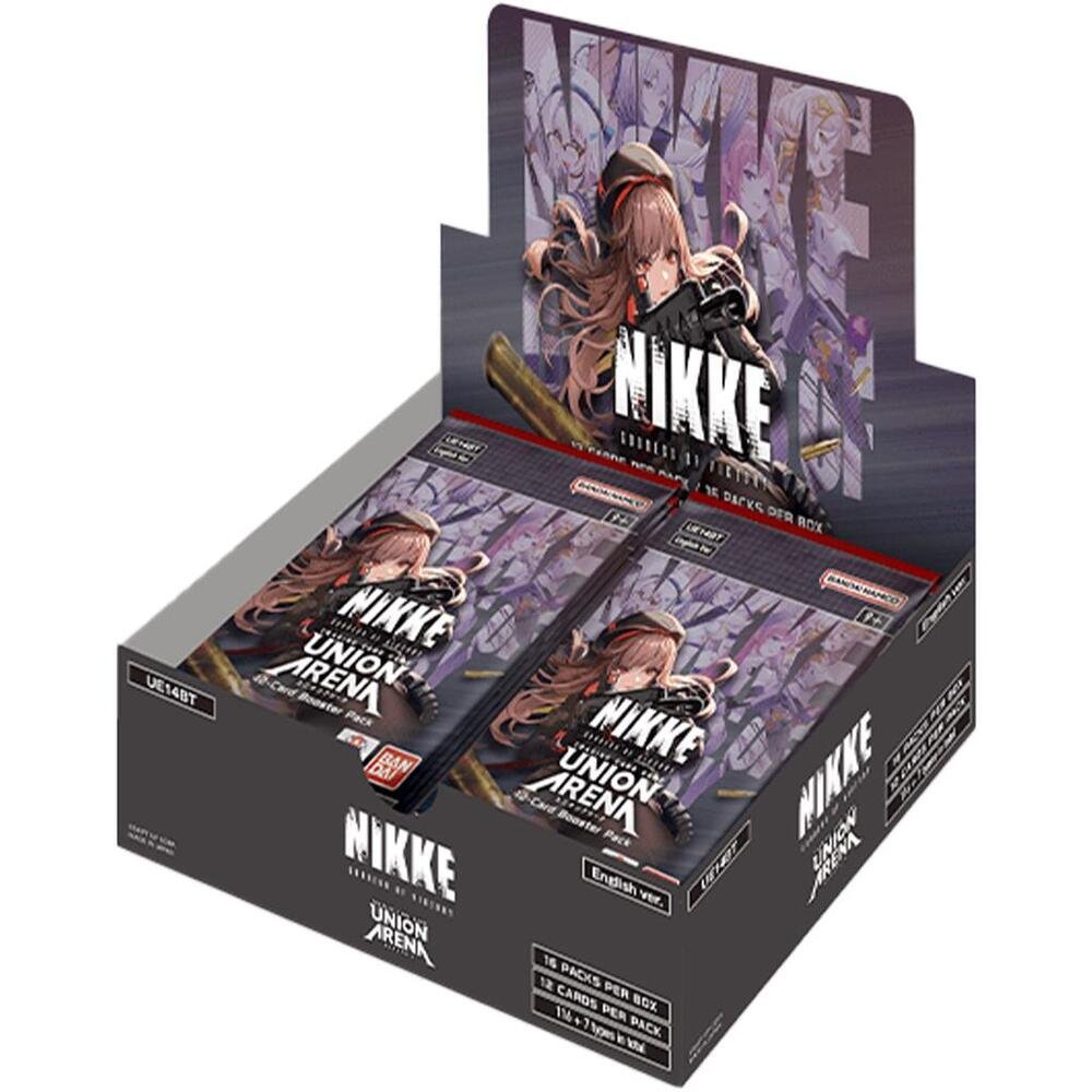 Union Arena TCG UE14BT Nikke English Booster Box 16 Pack Display Card Game Set
