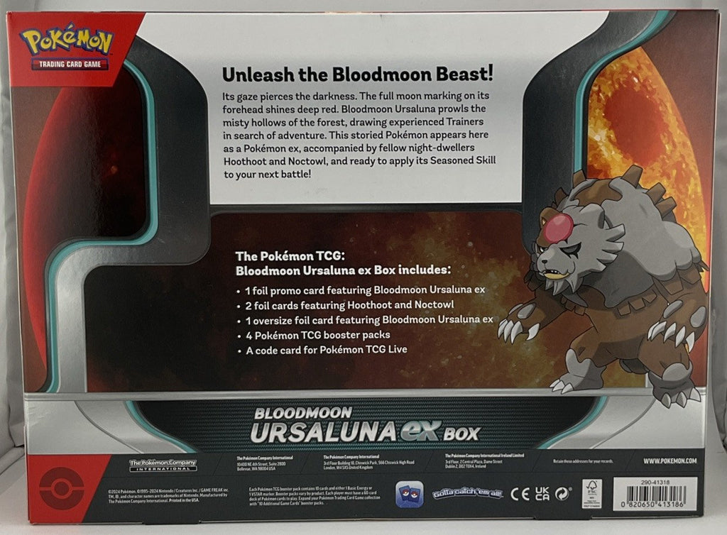 Pokemon Bloodmoon Ursaluna ex Box TCG Trading Card Game New Factory Sealed