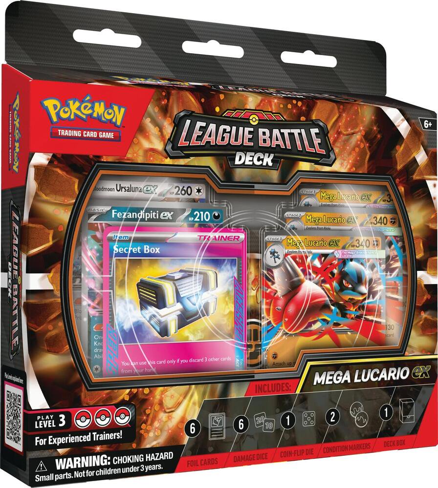 Pokemon TCG Mega Lucario ex League Battle Deck Ready to Play 60 Card Deck Set