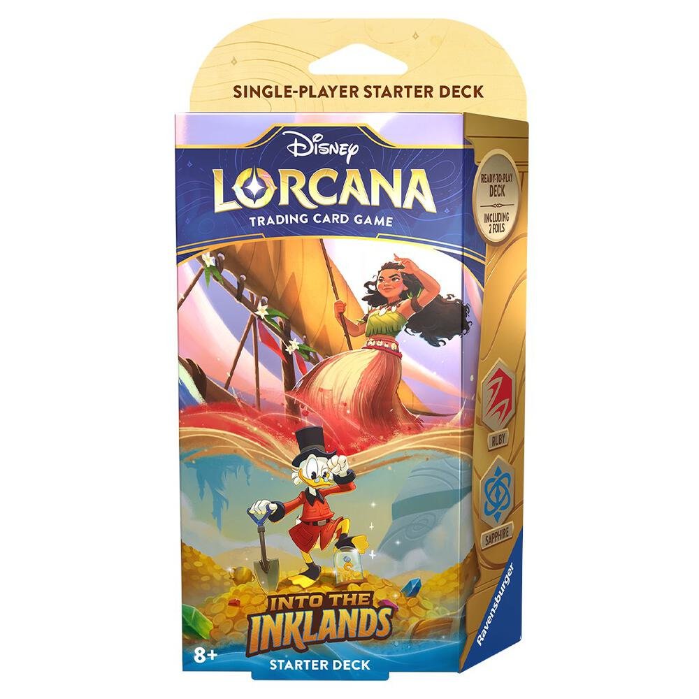 Disney Lorcana TCG Into the Inklands Starter Deck – Ruby/Sapphire