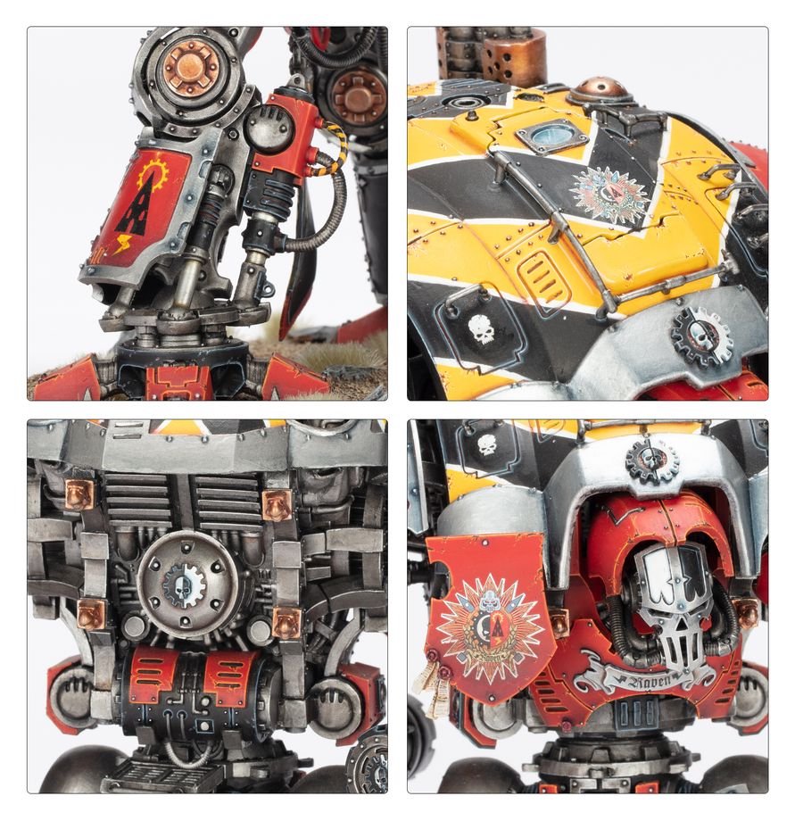 Warhammer 40K Imperial Knights Knight Questoris Model Kit – Multipart Plastic War Machine Figure with 6 Build Configurations for Warhammer 40,000 Armies
