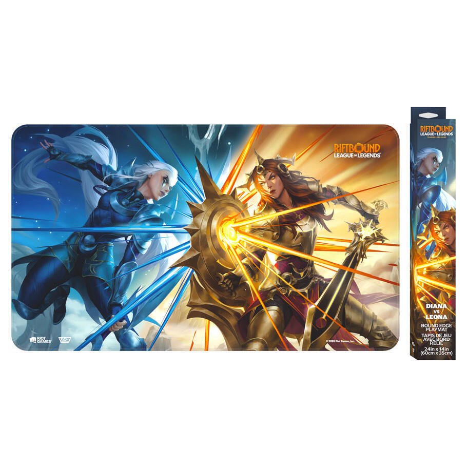 Riftbound League of Legends TCG Diana vs. Leona Playmat Official Trading Card Game Accessory