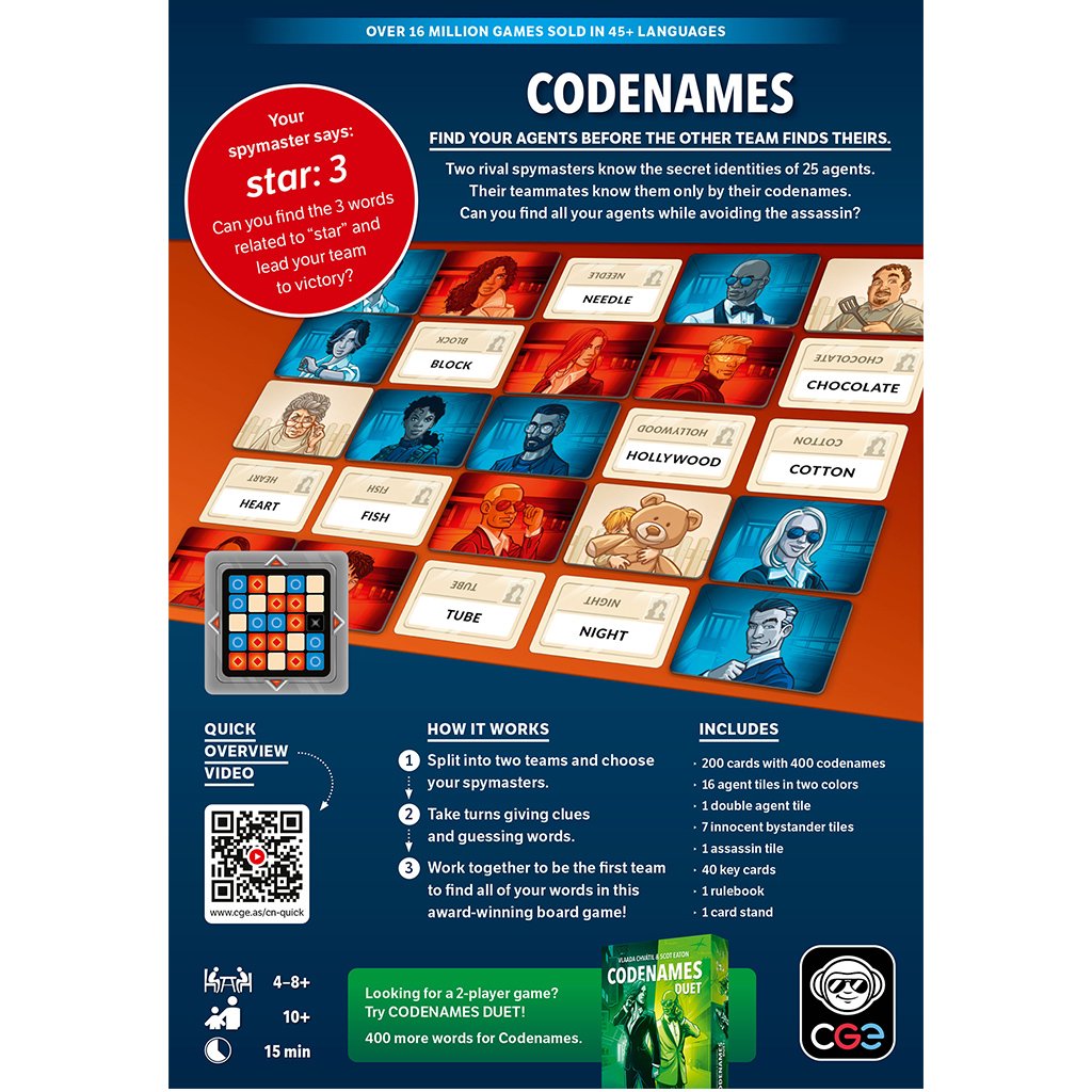 Codenames Board Game Strategy