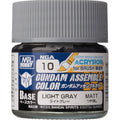 Gundam Assemble Color NGA10 Light Gray Paint for Gunpla - Acrylic Paint for Gundam Model Kits, HG, Perfect Grade, Bandai Model Kits, Armor & Panel Detailing (PRE-ORDER NOVEMBER)