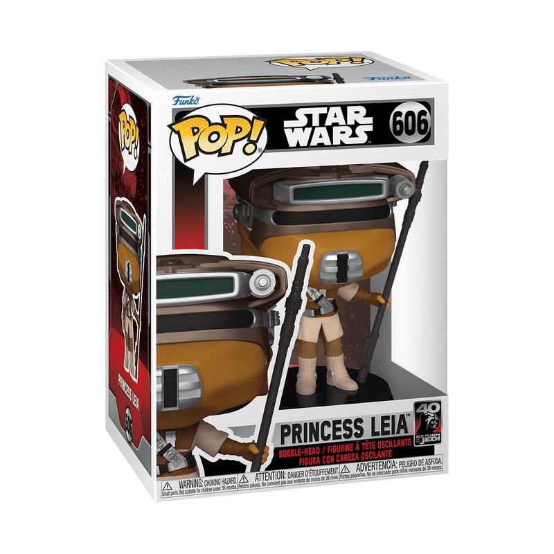Princess Leia as Boushh Funko Pop! Star Wars - Approx.4.3" Collectible Vinyl Figure #606 with Display Box Protector Case