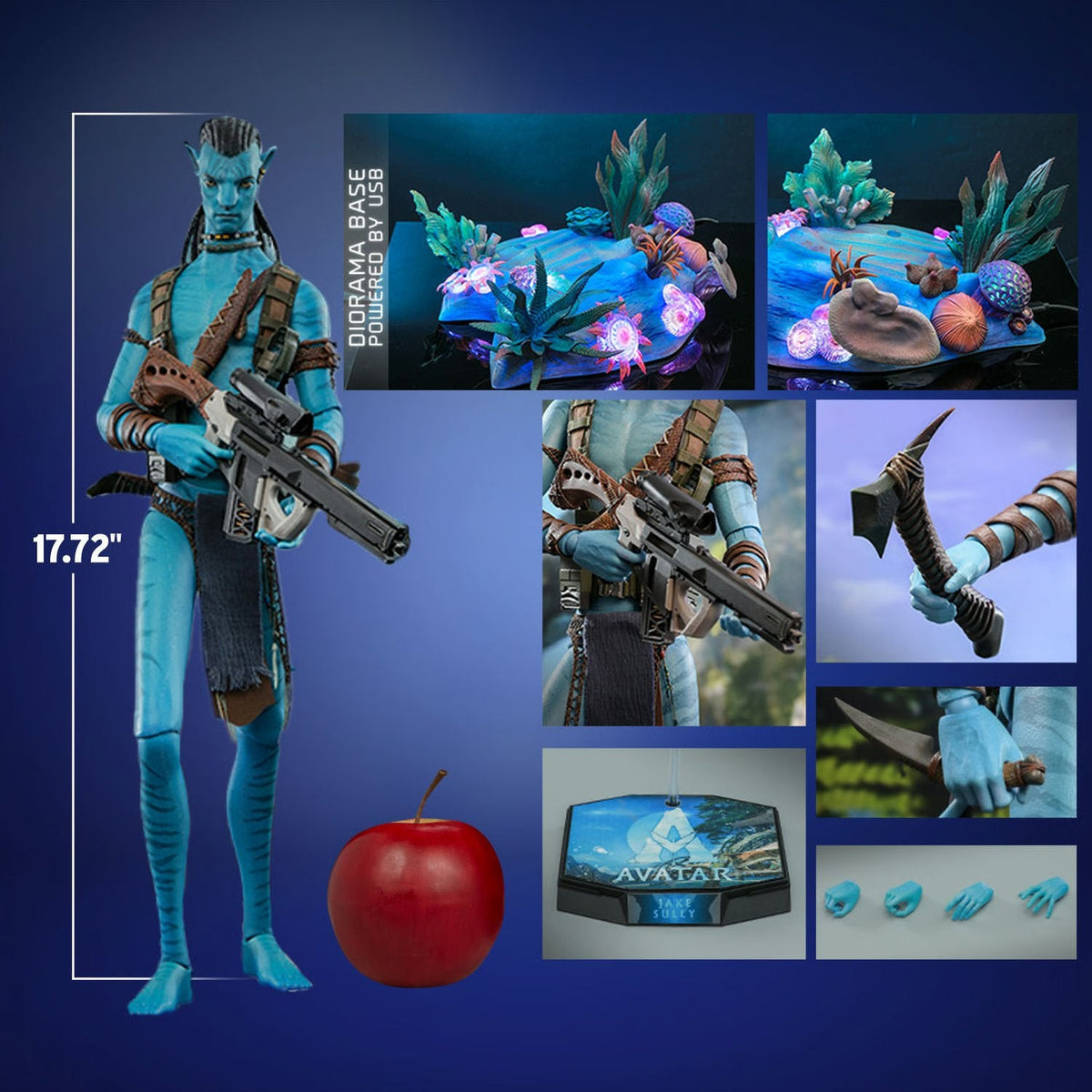 Hot Toys Avatar: The Way of Water – Jake Sully Deluxe Version 1/6 Scale Collectible Figure - Estimated Arrival: June 2025 (PRE-SALE)