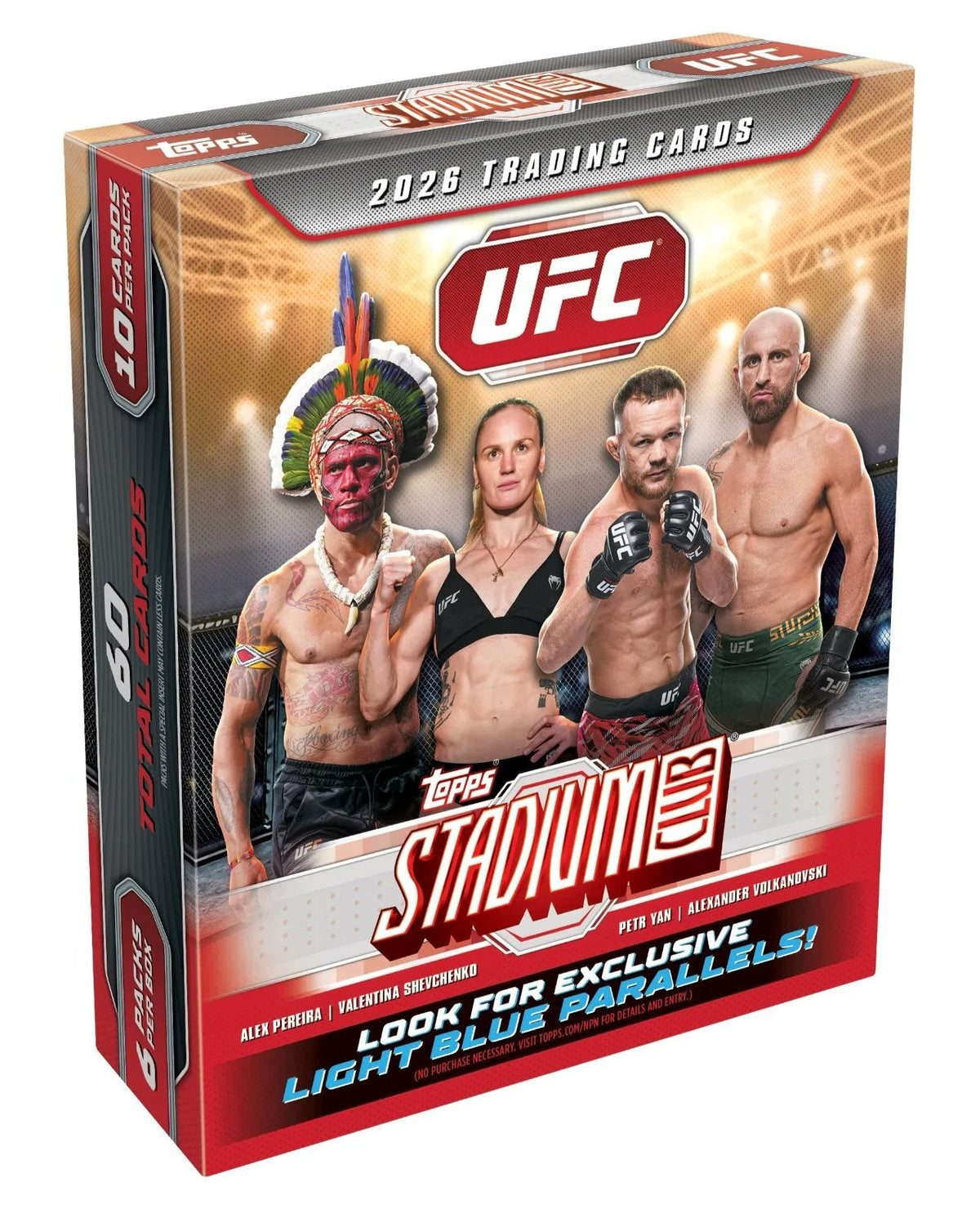 Topps UFC Stadium Club 2026 Trading Cards Mega Box 6 Packs 60 Total Cards