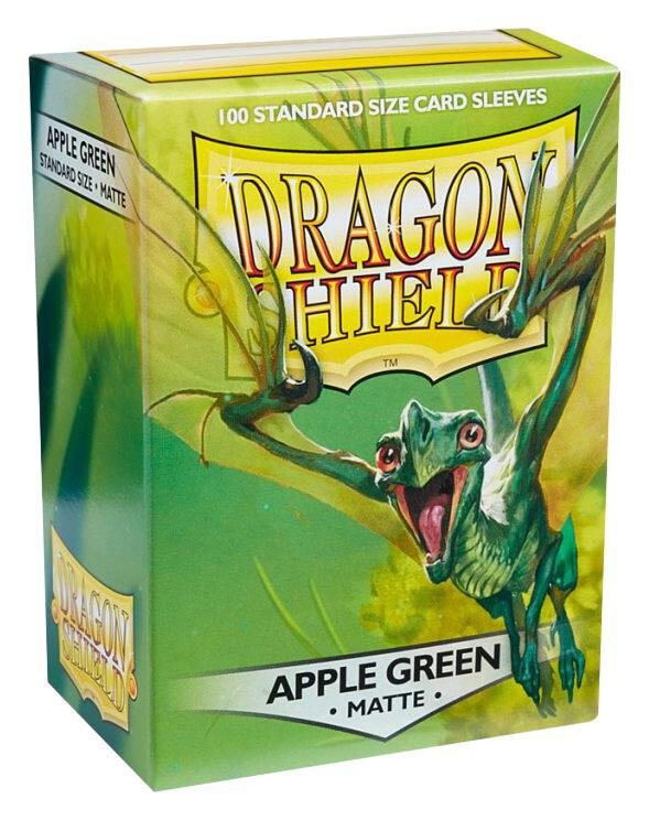 Dragon Shield Card Sleeves Standard Size Matte Apple Green 100ct Trading Card Protectors