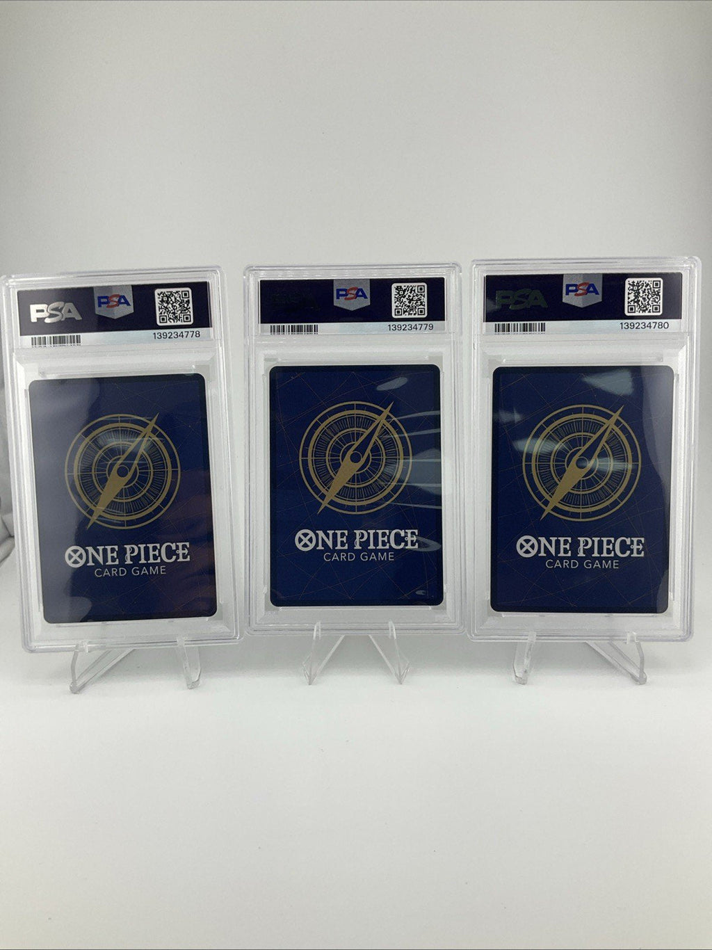 2025 One Piece 3rd Anniversary Winner Sabo Luffy Ace PSA 10 Sequential Set Of 3