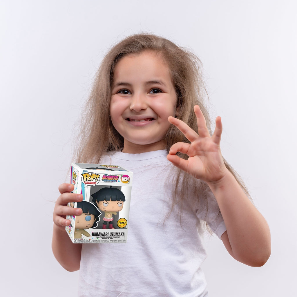 Himawari Uzumaki Funko Pop! Animation Boruto - Naruto Next Generation - Approx. 4" Chase Limited Edition Collectible Vinyl Figure #1654 with Display Box Protector Case