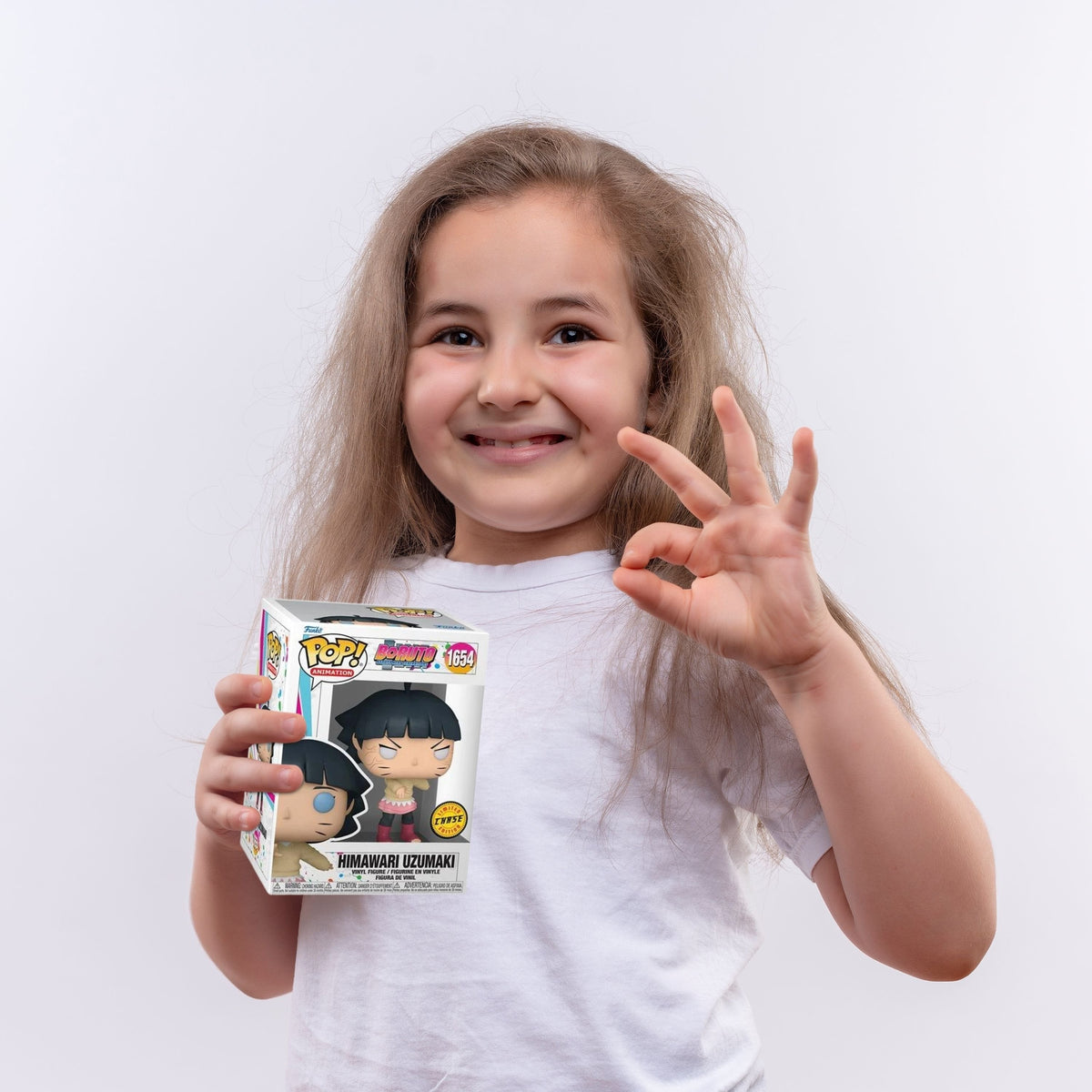 Himawari Uzumaki Funko Pop! Animation Boruto - Naruto Next Generation - Approx. 4" Chase Limited Edition Collectible Vinyl Figure #1654 with Display Box Protector Case