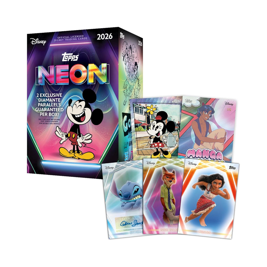 Topps Disney Neon Value Blaster Box 2026 Trading Cards TCG Collectibles Card Game Collector Booster Display Box