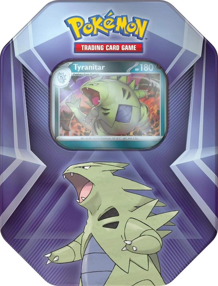 Pokémon TCG Triple Whammy Tin – Tyranitar Promo + Booster Packs