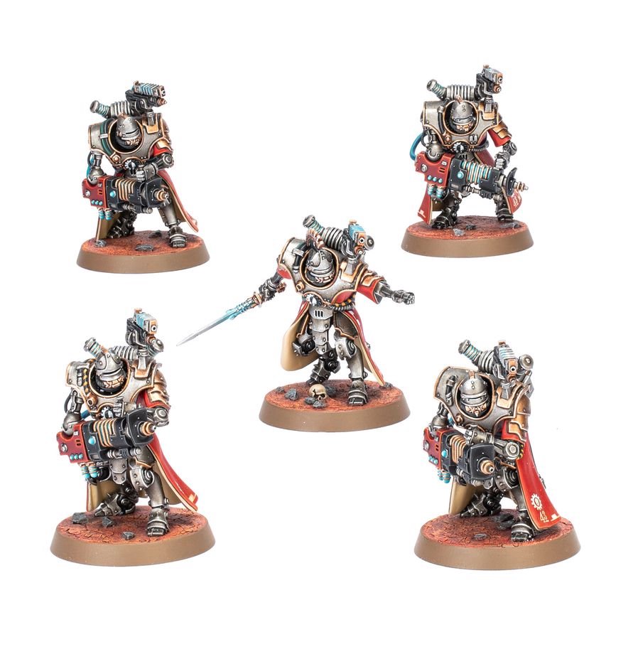 Warhammer 40,000 Adeptus Mechanicus Hastarii – 5 Plastic Miniatures, Build Exterminators or Fusiliers, Adeptus Mechanicus Heavy Weapons Squad for Warhammer 40K