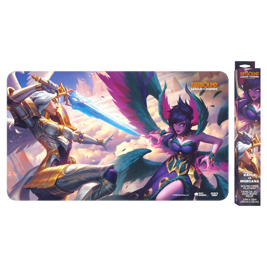 Riftbound League of Legends TCG Kayle vs. Morgana Playmat Official Trading Card Game Accessory