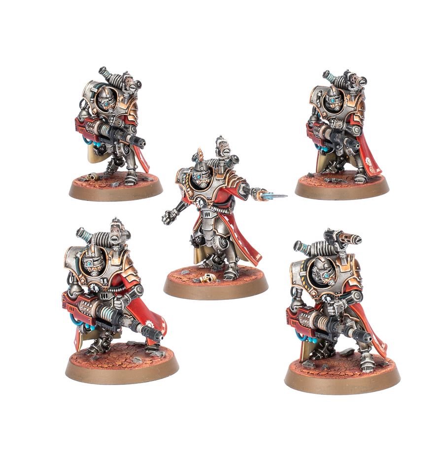 Warhammer 40,000 Adeptus Mechanicus Hastarii – 5 Plastic Miniatures, Build Exterminators or Fusiliers, Adeptus Mechanicus Heavy Weapons Squad for Warhammer 40K