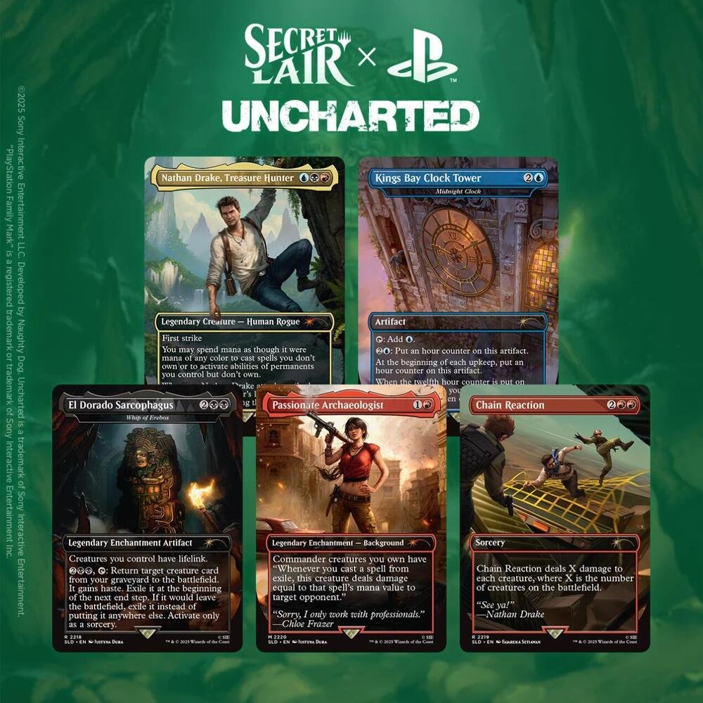 Magic: The Gathering TCG Secret Lair X Uncharted - Non-Foil Edition