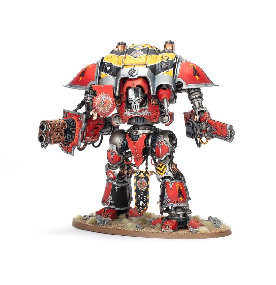 Warhammer 40K Imperial Knights Knight Questoris Model Kit – Multipart Plastic War Machine Figure with 6 Build Configurations for Warhammer 40,000 Armies