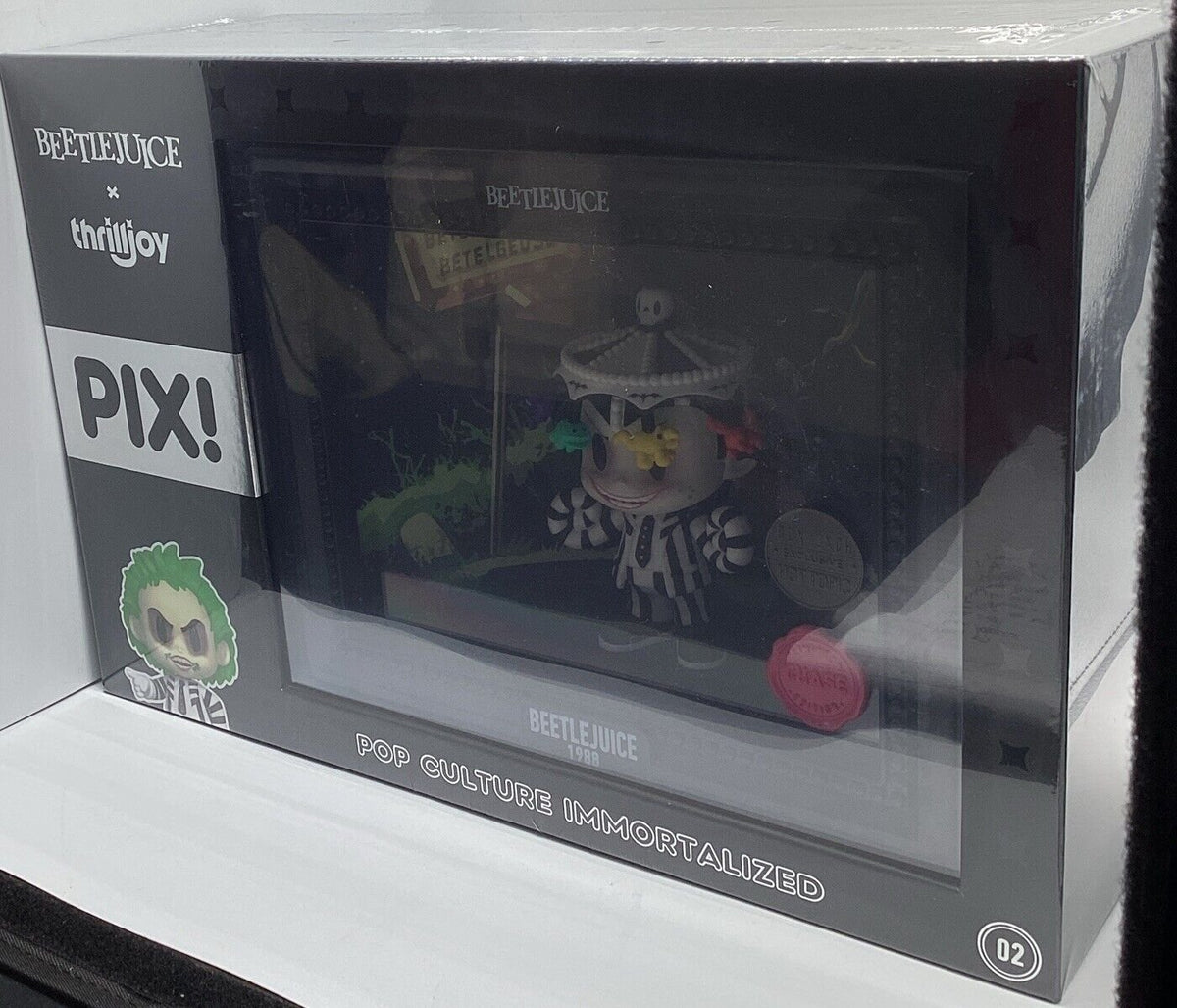 Beetlejuice 1988 Thrilljoy Pix! Pop Culture Immortalized Limited Edition 1000 Chase Figure - BoxLunch Hot Topic Exclusive
