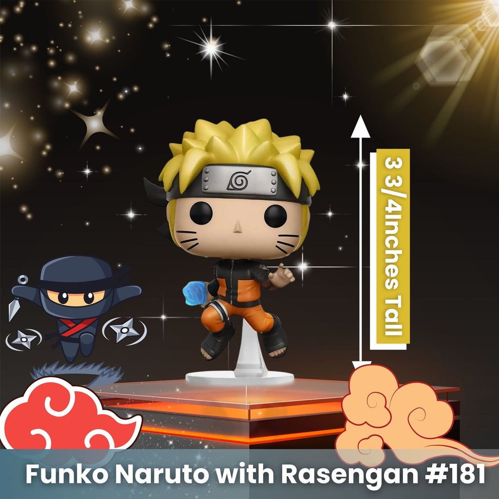 Naruto with Rasengan Funko Pop! Animation: Shonen Jump Naruto Shippuden - Approx. 3 3/4" Collectible Vinyl Figure #181 with Display Box Protector Case