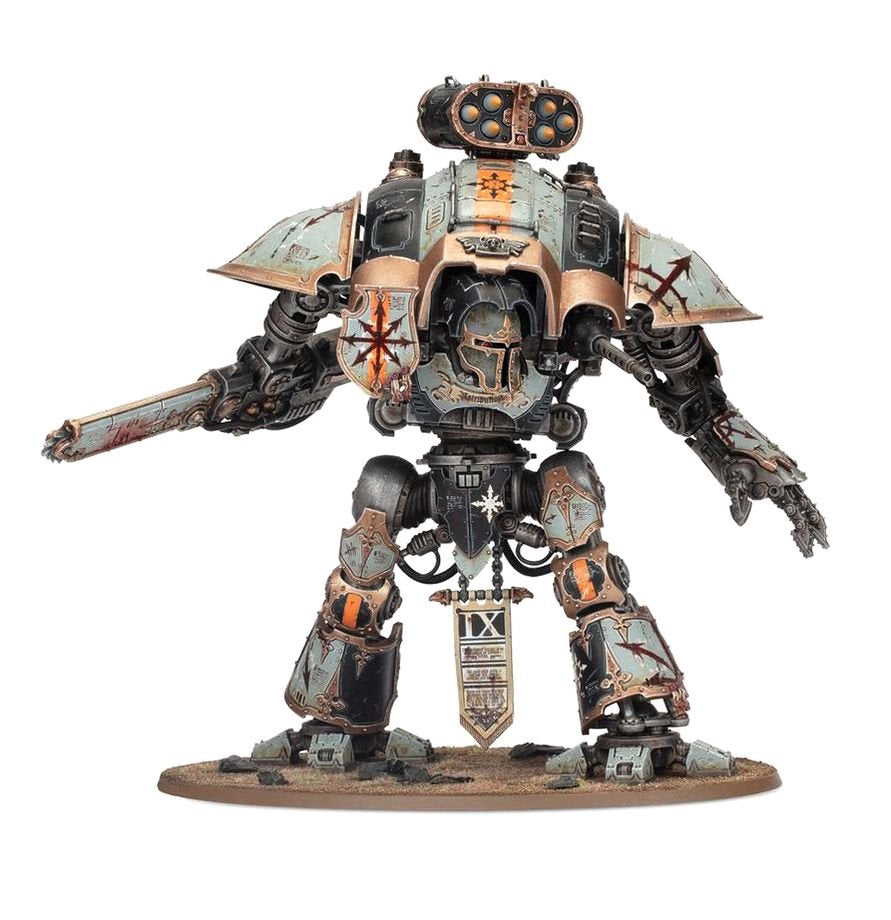 Warhammer 40K Imperial Knights Knight Questoris Model Kit – Multipart Plastic War Machine Figure with 6 Build Configurations for Warhammer 40,000 Armies