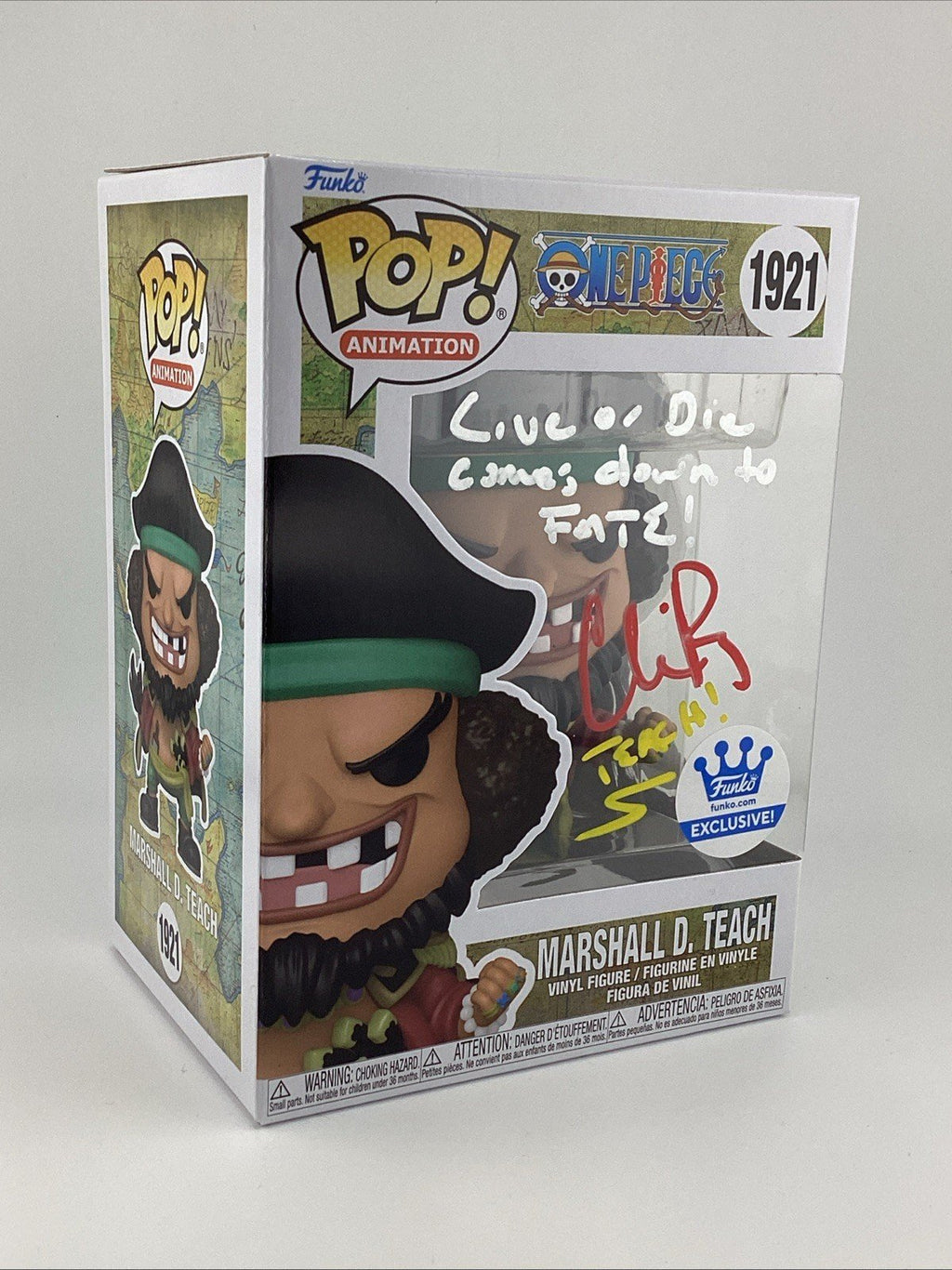 Funko Pop! Vinyl:One Piece - Marshall D. Teach - Funko Excl Signed Chris R #1921