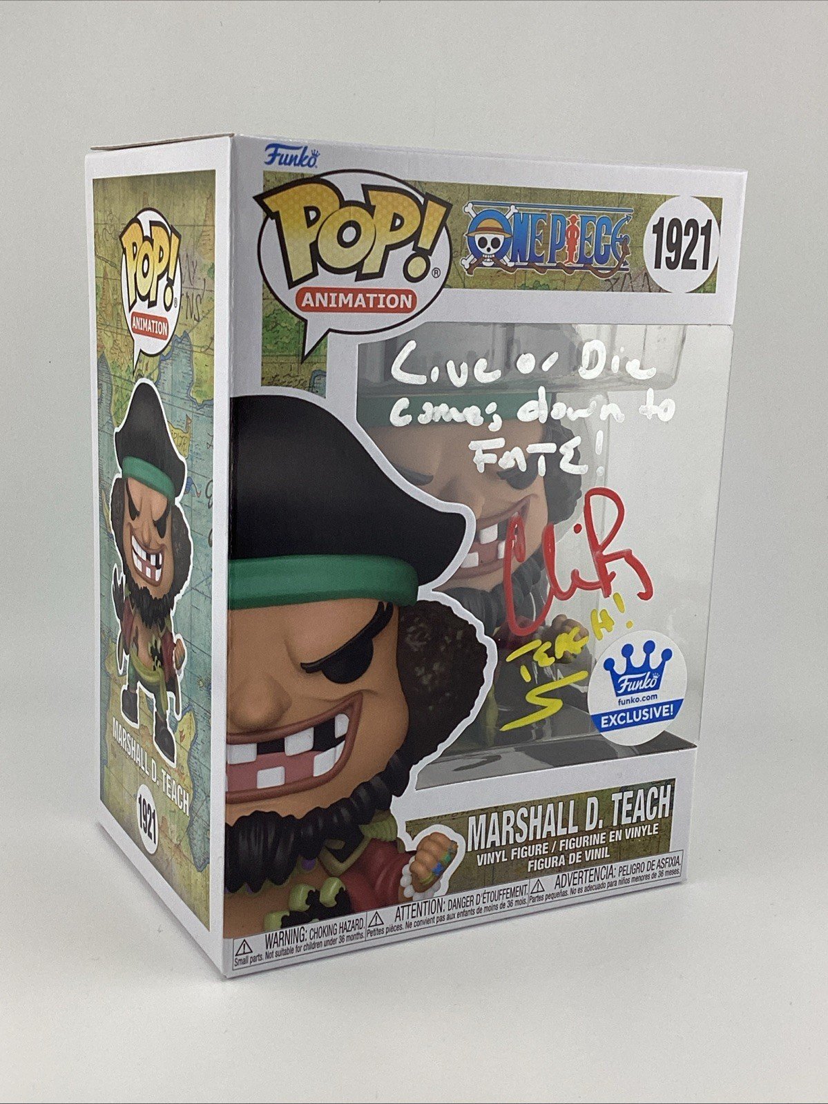 Funko Pop! Vinyl:One Piece - Marshall D. Teach - Funko Excl Signed Chris R #1921