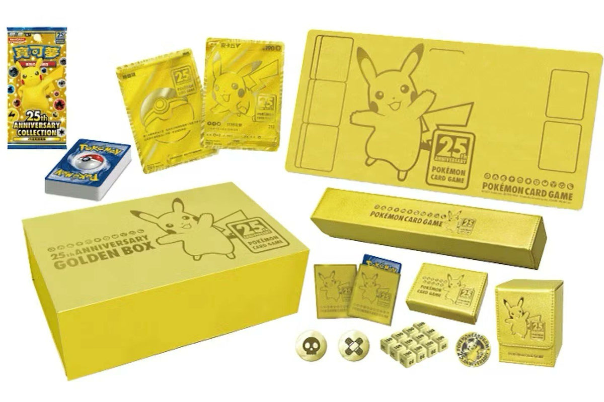 Pokemon TCG Chinese 25th Anniversary Golden Box Pokemon Trading Card Collection Set