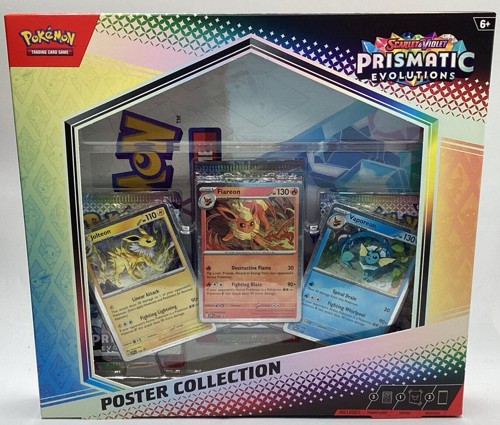 Pokemon TCG Scarlet & Violet Prismatic Evolutions Poster Collection