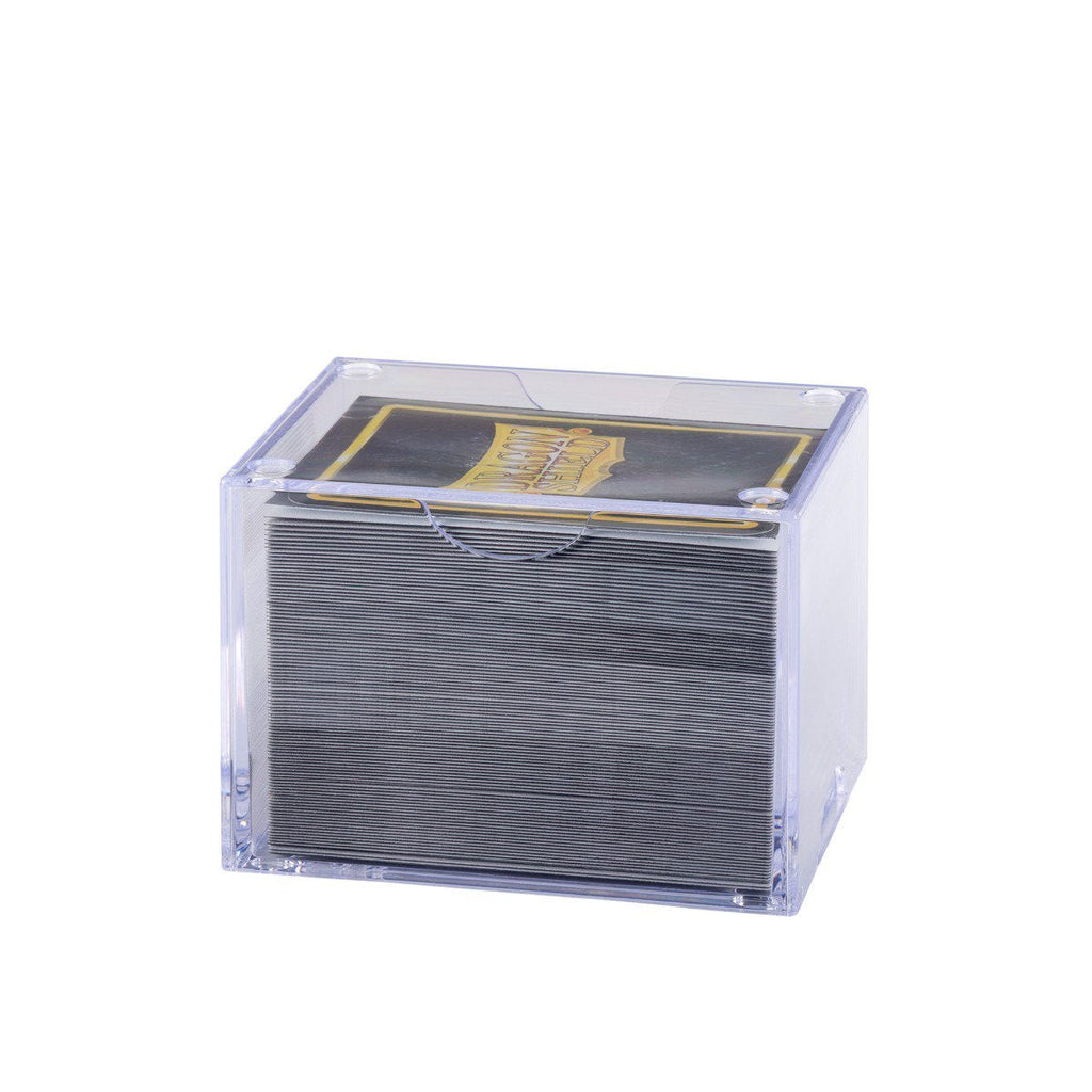 Dragon Shield Strongbox Clear Deck Box for 100+ Double-Sleeved Cards | Clear Acrylic TCG Card Storage Case | Stackable Protective Deck Box for MTG, Pokémon, Lorcana & More