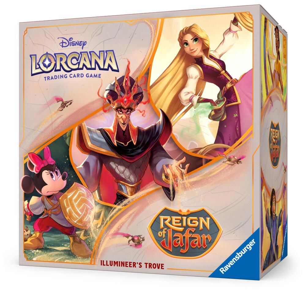 Disney Lorcana TCG Reign of Jafar Illumineers Trove with Booster Packs and Card Storage