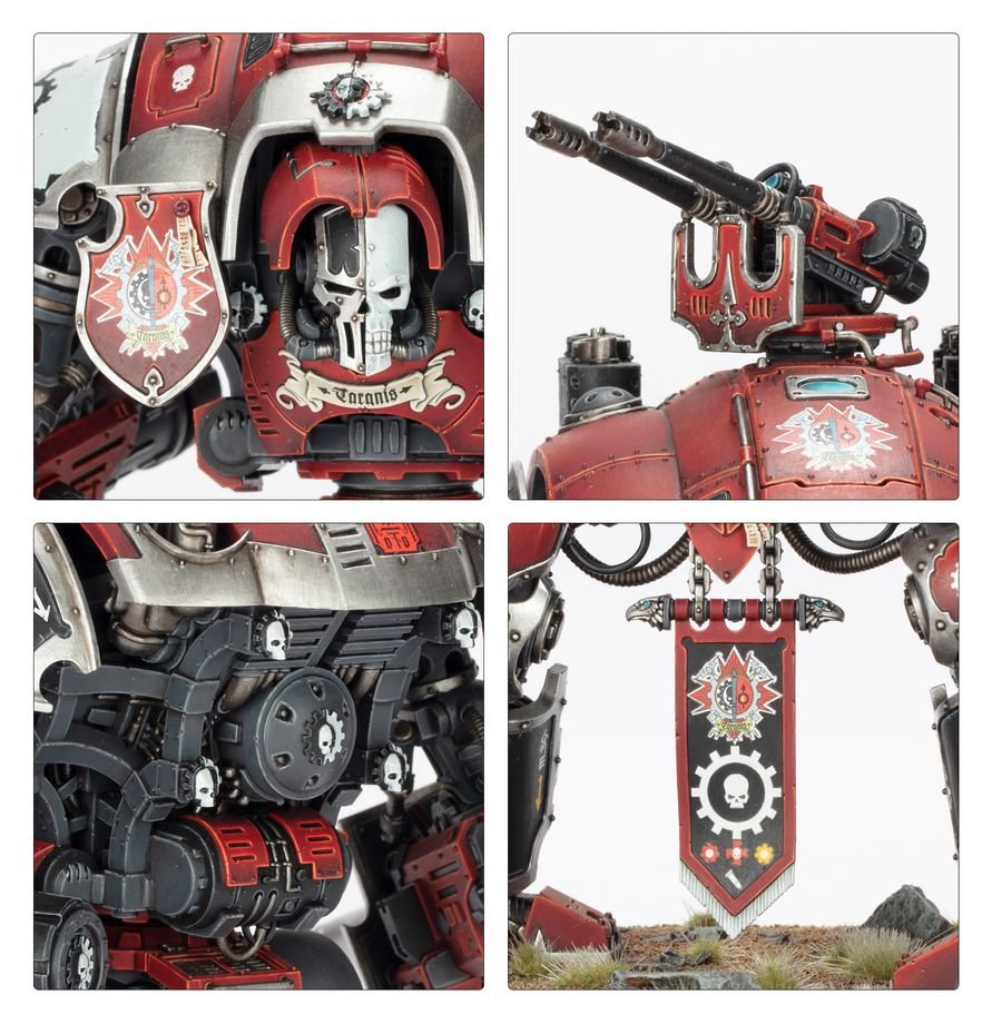 Warhammer 40K Imperial Knights Knight Questoris Model Kit – Multipart Plastic War Machine Figure with 6 Build Configurations for Warhammer 40,000 Armies