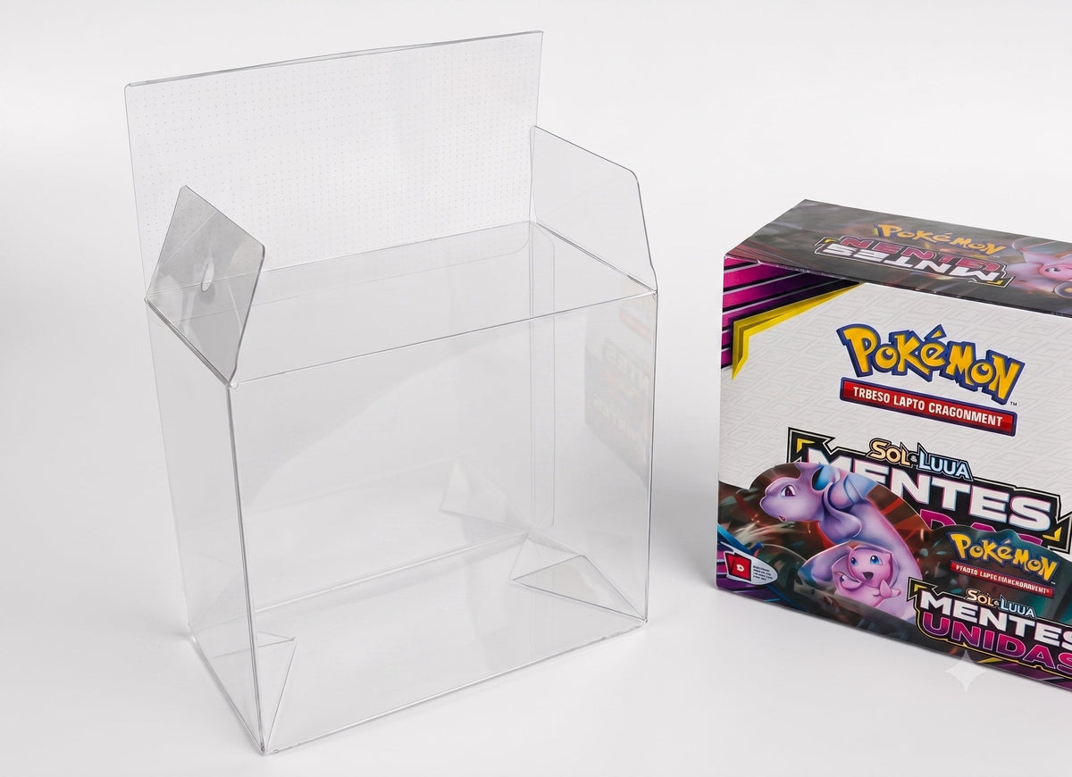Pokémon Booster Box Vinyl Display Case – Soft Case Protective Covers, Dust & Moisture Resistant, Preserves Value for Pokémon Card Collectors in 1-Pack