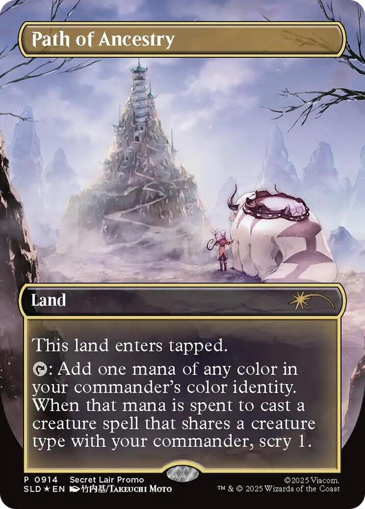 MTG Secret Lair x Avatar The Last Airbender: Path of Ancestry Promo Rainbow Foil Card